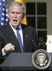 President Bush speaking about his plan. "It's clearly a budget. It's got a lot of numbers in it."