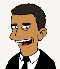 Barack Obama is not too happy with Homer Simpson becoming his fan. "He makes Sarah Palin look smart"